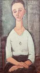 Porträt von Madame Chakowska, 1917